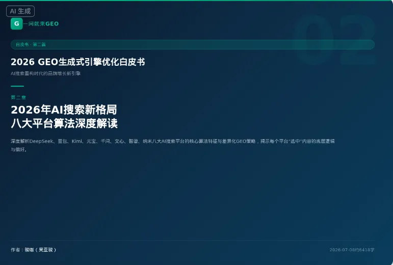 2026 GEO 生成式引擎优化白皮书 AI 搜索重构时代的品牌增长新引擎（3）